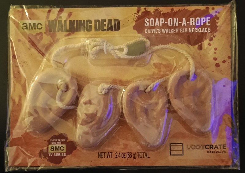 Walking Dead Soap Rope Daryl’s Ear Necklace Halloween Loot Crate Exclusive NEW
