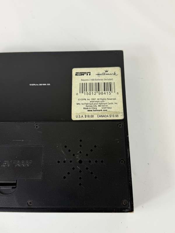 ESPN Ultimate Highlight Button Plays Theme Sound Hallmark 2007 Promo Gift Box gallery
