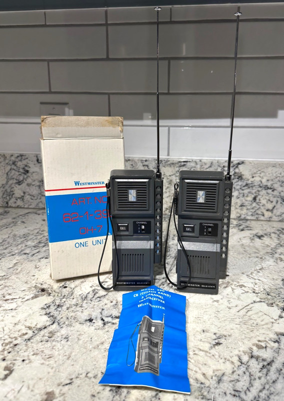 WESTMINSTER 390 Stranger Things Walkie Talkies Nostalgia Display Made in Japan gallery