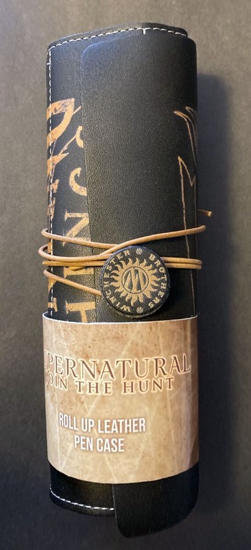 NEW UNOPENED – Supernatural CultureFly Exclusive Leather Roll Up Pencil/Pen Case