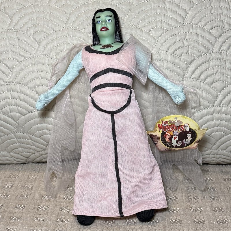 NWT The Munsters LILY 10" Plush Doll with Vinyl Head Toy Works TV Show