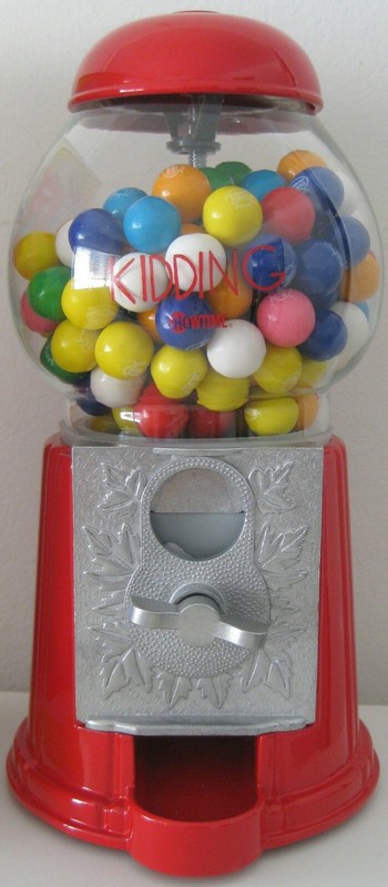 KIDDING SHOWTIME JIM CARREY PROMOTIONAL PROMO RETRO-STYLE GUMBALL MACHINE BANK gallery