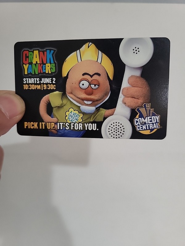 Crank Yankers 2002 Promo Phone Card Special Ed Comedy Central Series Debut