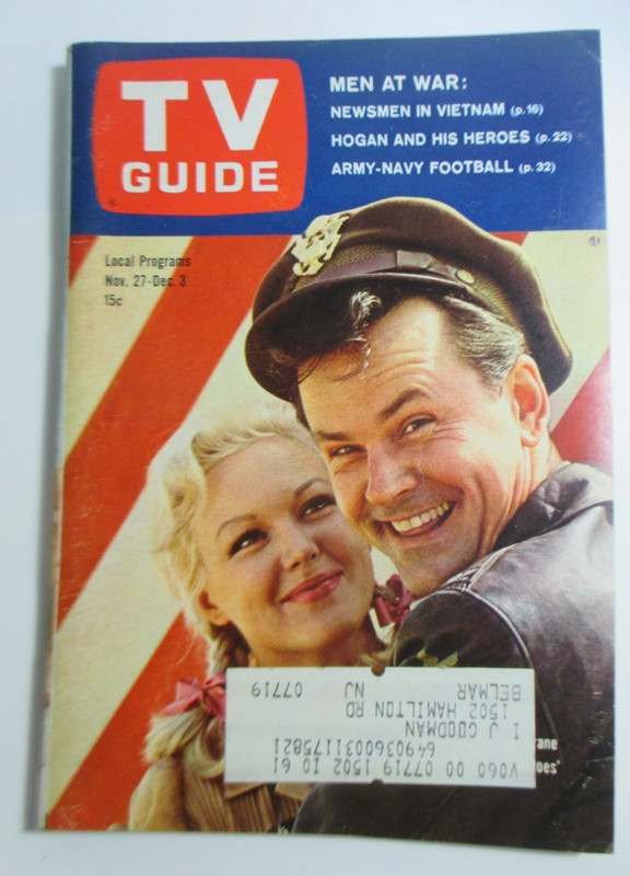 Vintage TV GUIDE 1965 HOGAN’S HEROES New York Metro edition Bob Crane series