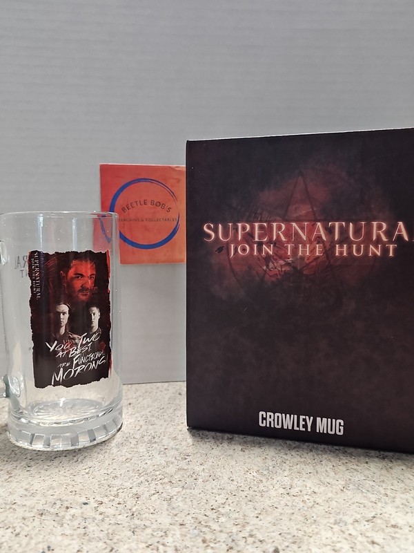 Culturefly Supernatural Join The Hunt 2019 Subscription Box Crowley Pint Glass