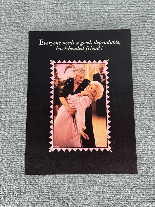 Betty White Personally Owned Golden Girls Greeting Card 1988 Rose Dorothy gallery