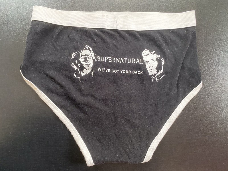 Supernatural TV season Briefs. Black & White. Crew Gift.