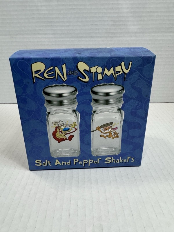 Ren and Stimpy Salt and Pepper Shakers, Brand New, the Nick Box, Culturefly