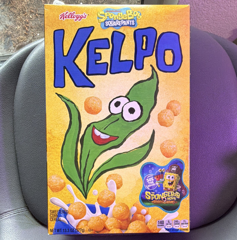 Rare Kellogg's Kelp-O Kelpo Collectors Limited Edition SpongeBob Movie Rare New