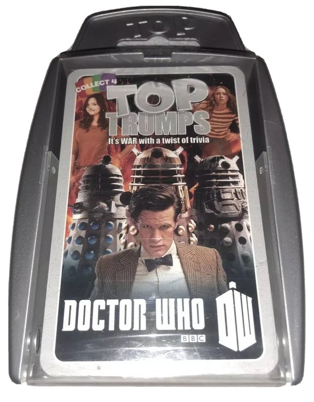 Doctor Who BBC Top Trumps Card Game 2013 War Trivia Card Game Tardis Daleks New!