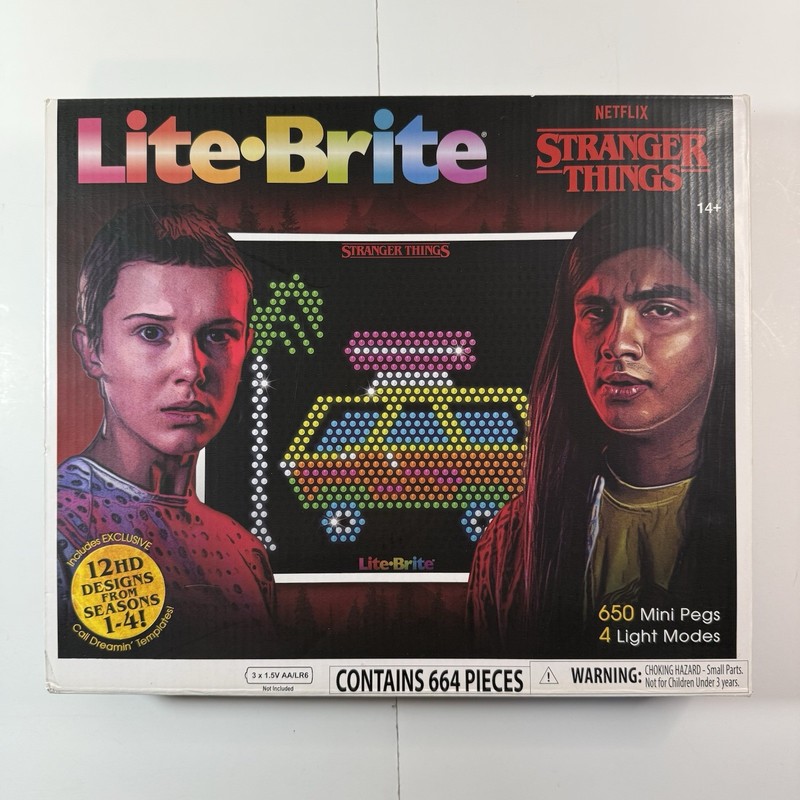 Netflix STRANGER THINGS Season 4 Lite-Brite Box EXCLUSIVE Cali Dreamin’ Template