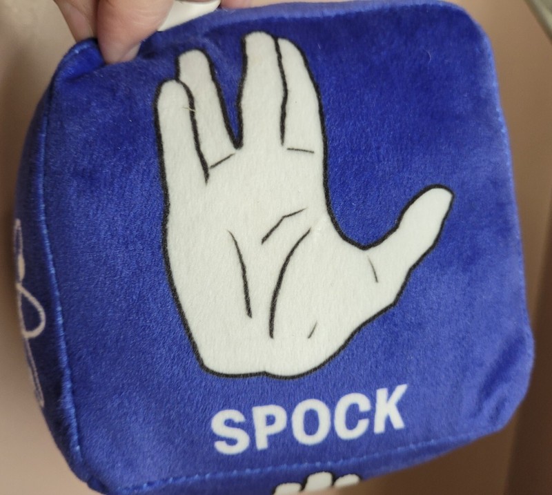 BIG BANG THEORY JIM Hallmark Plush Die Dice Rock Paper Scissors Lizard Spock