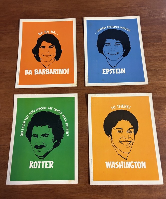 1976 Vintage Mead Welcome Back Kotter (Sweathogs) Folder Lot4)