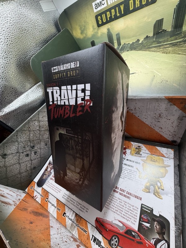 AMC TWD The Walking Dead Supply Drop Box 2021 Gold Rick Grimes #13 Challenger gallery