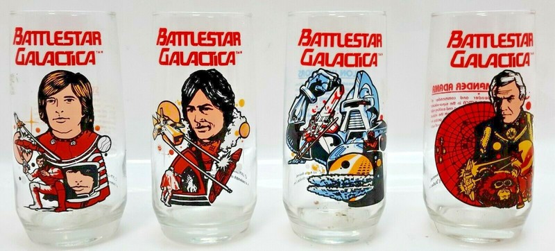 1978 Battlestar Galactica Coca Cola Promo Drinking Glasses-Your Choice 4 or Set