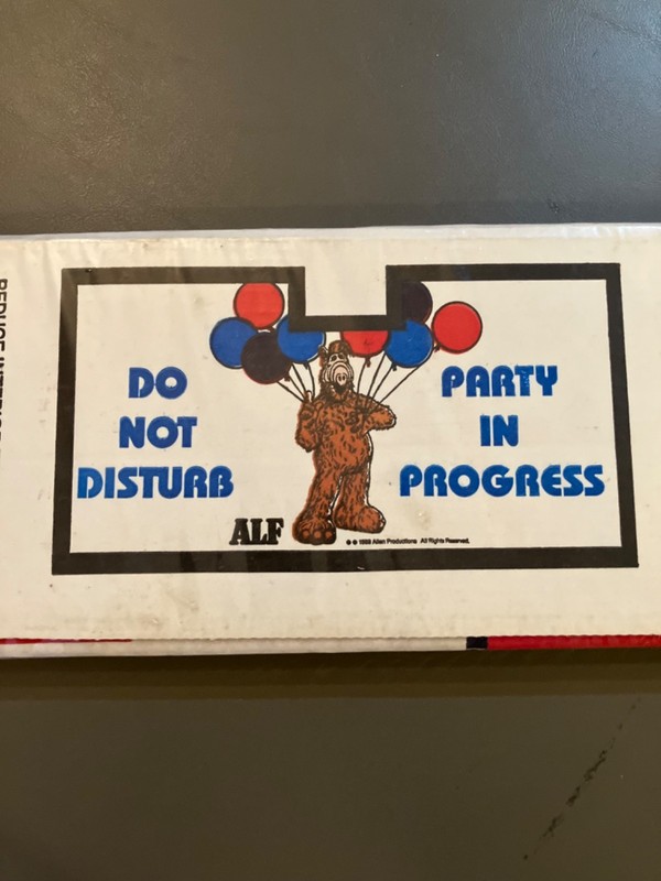 Vintage 1988 ALF Car Sun Shade ‘Party Alien’ #85799 RARE Accordion Sealed #1616