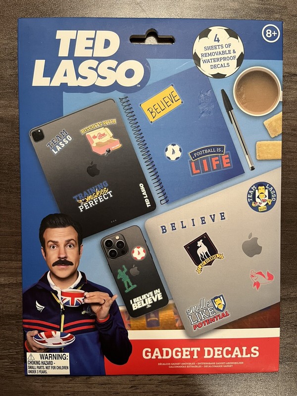 Official Ted Lasso Gadget Decals (Removable & waterproof) A must for all fans!