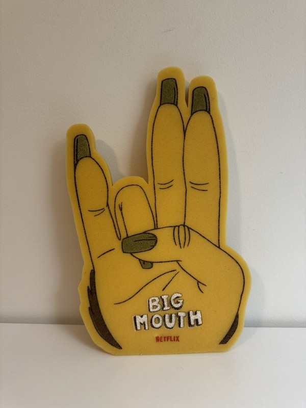 Netflix Big Mouth Foam Finger Hand Hormone Monster New York Comic Con NYC