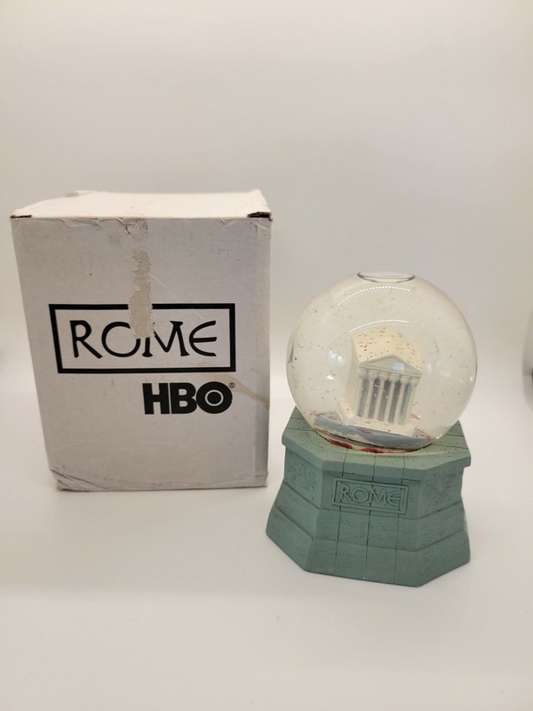 HBO “ ROME “ SNOW GLOBE PROMOTIONAL PARTHENON ROMAN