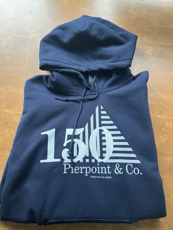 Industry HBO Pierpoint Sweatshirt Hoodie Navy Blue Size Large