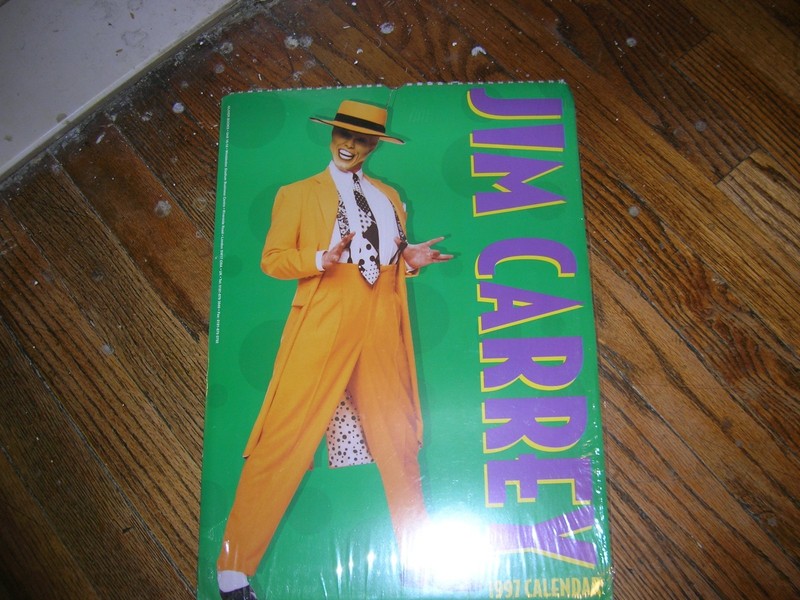 MASK CALENDAR JIM CARREY 1997 VINTAGE FACTORY SEALED OLIVER BOOKS
