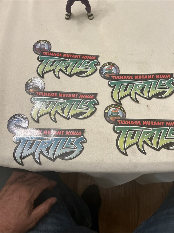 Teenage Mutant Ninja Turtles cardboard banners(6”x3”) 5 Total