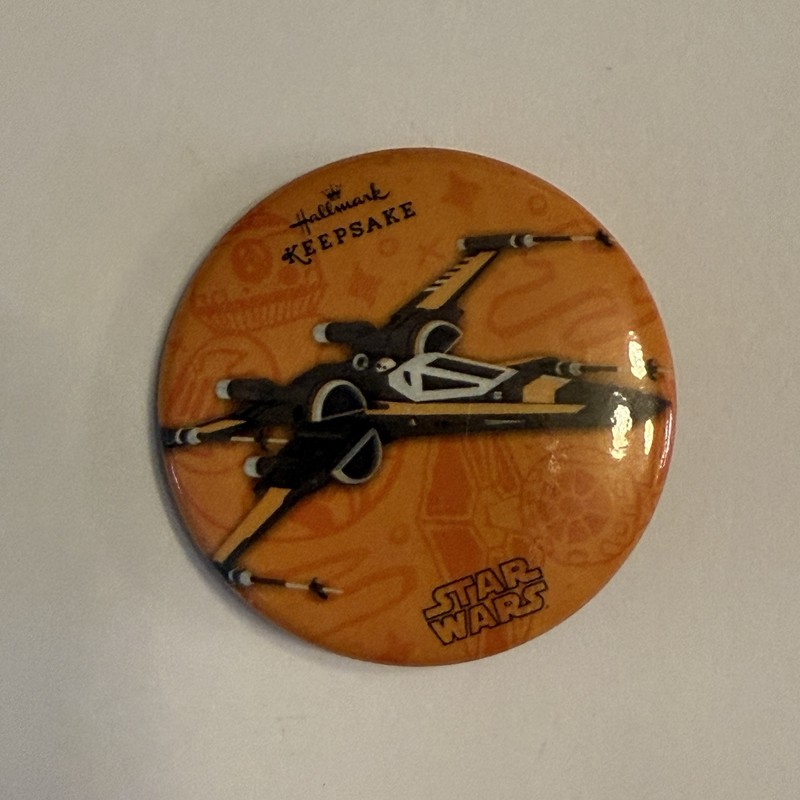 SDCC 2016 Star Wars Hallmark Keepsake Promo Button X-Wing Fighter