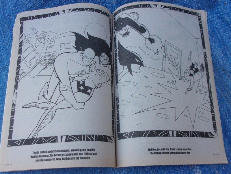 Justice League Unlimited Coloring And Activity Book Lot DC Comics Unused Batman gallery