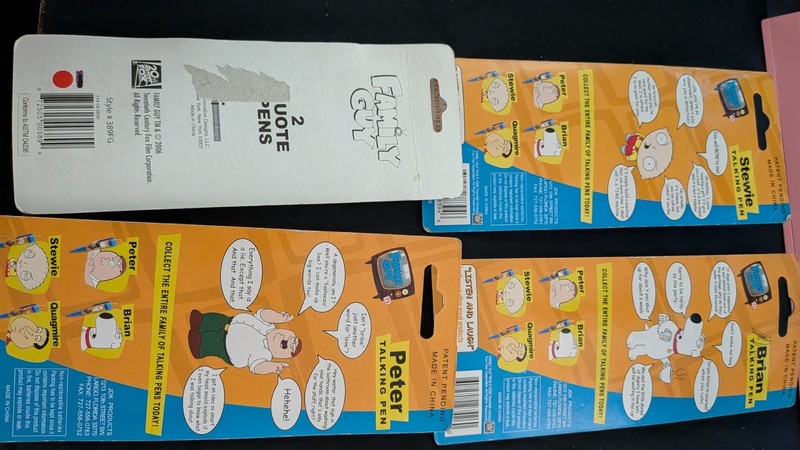 Family Guy Talking Pen Set Of 4 2006 New gallery