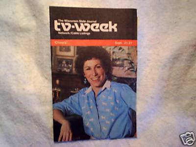 1986 CHEERS TV Week rhea perlman