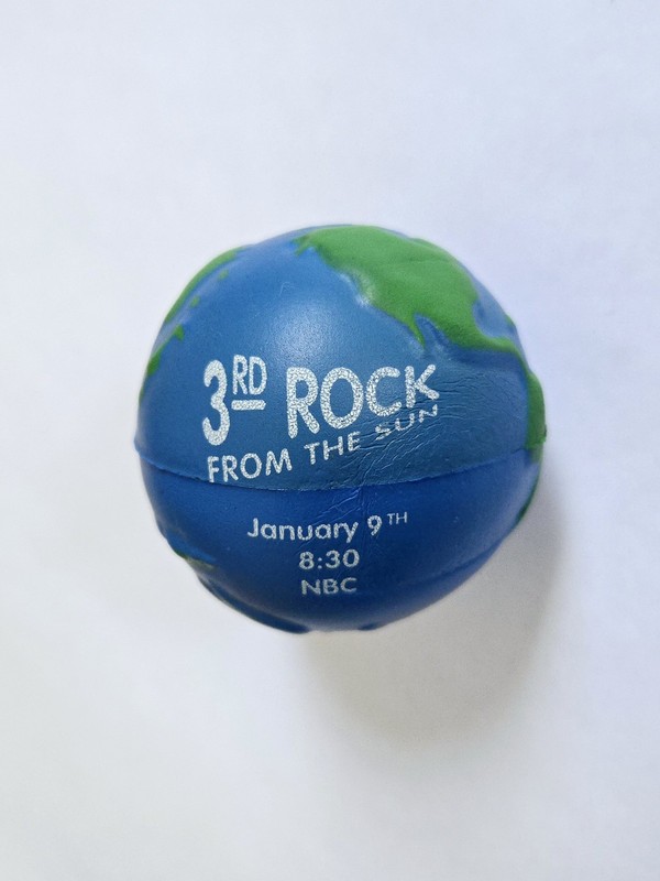 VINTAGE 1996 3RD ROCK FROM THE SUN PROMO EARTH STRESS BALL NBC TV SERIES SHOW