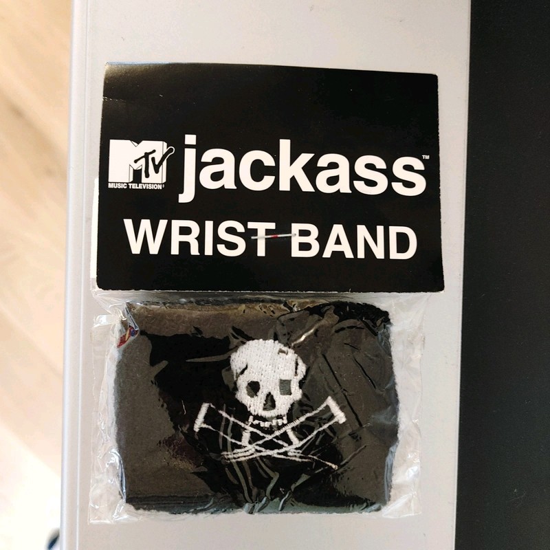 MTV Jackass Wrist Band Original Packaging Collectible 2002