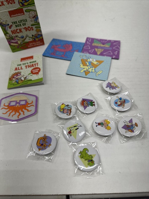 The Little Box Of Nick '90S Running Press Nickelodeon TV Cartoons Kit New Pins gallery