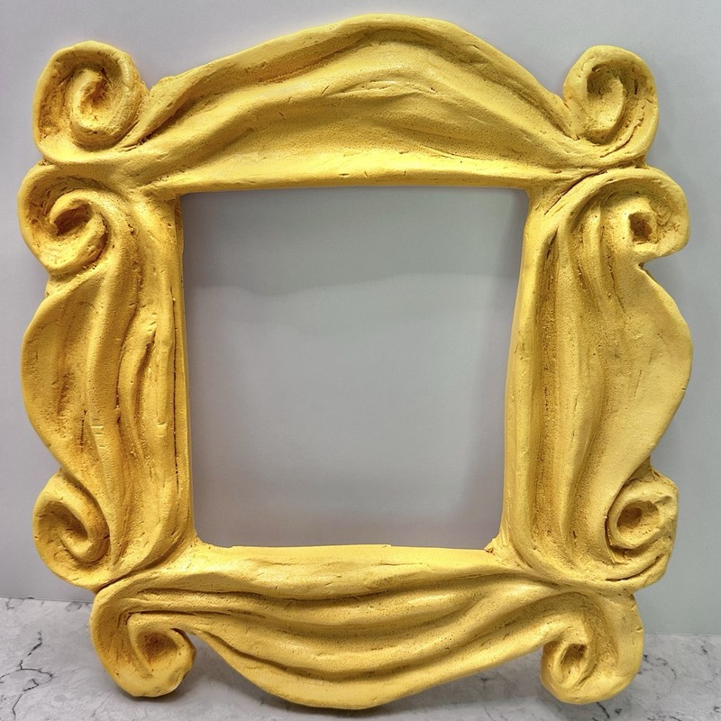 Vintage Y2K Friends Peephole Frame Handmade Yellow Door Wall Hanging Iconic