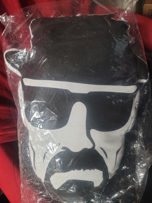 Breaking Bad Heisenberg Decorative Plush Pillow Oflicial 18″ Walter White Scetch