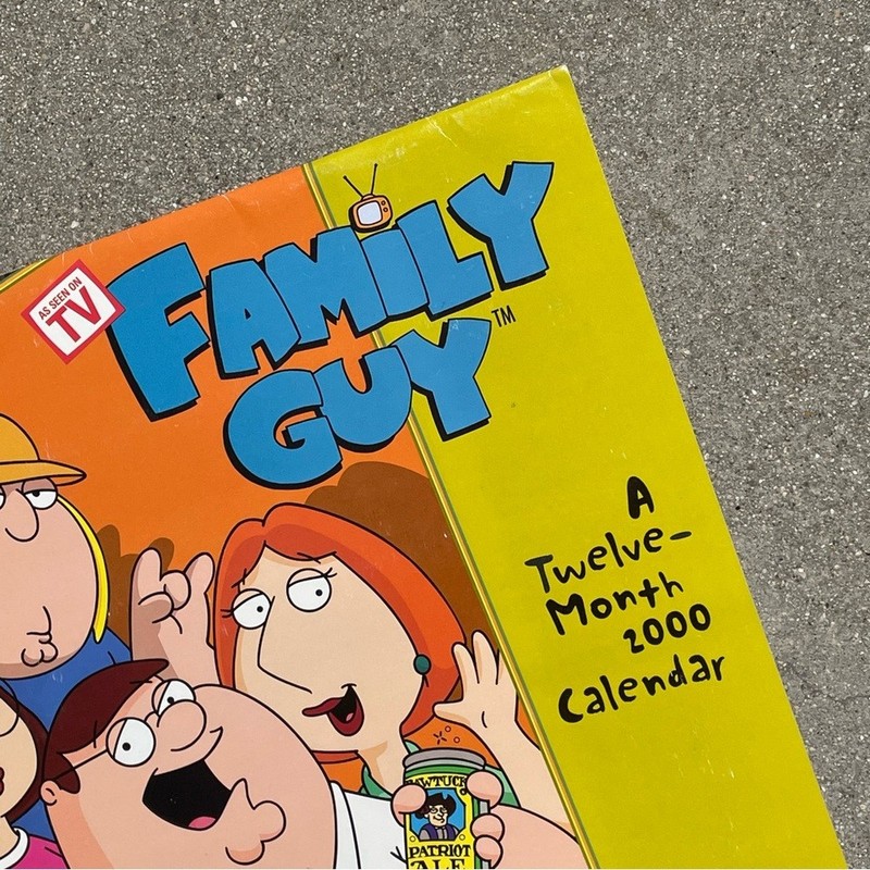 Vtg 1999 Family Guy 12-Month 2000 Peter Stewie Brian Calendar Y2K EARLY MERCH gallery