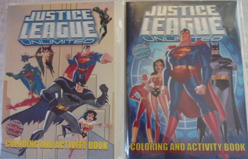 Justice League Unlimited Coloring And Activity Book Lot DC Comics Unused Batman gallery