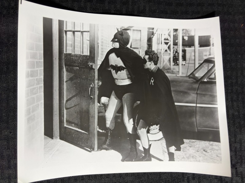 Vintage BATMAN SERIAL 10×8″ Promo Black & White Photo FN 6.0 Batman and Robin