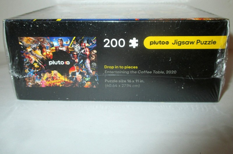 PLUTO TV STREAMING SERVICE POP CULTURE MOVIES/TV 200 PIECE JIGSAW PUZZLE NEW BOX gallery