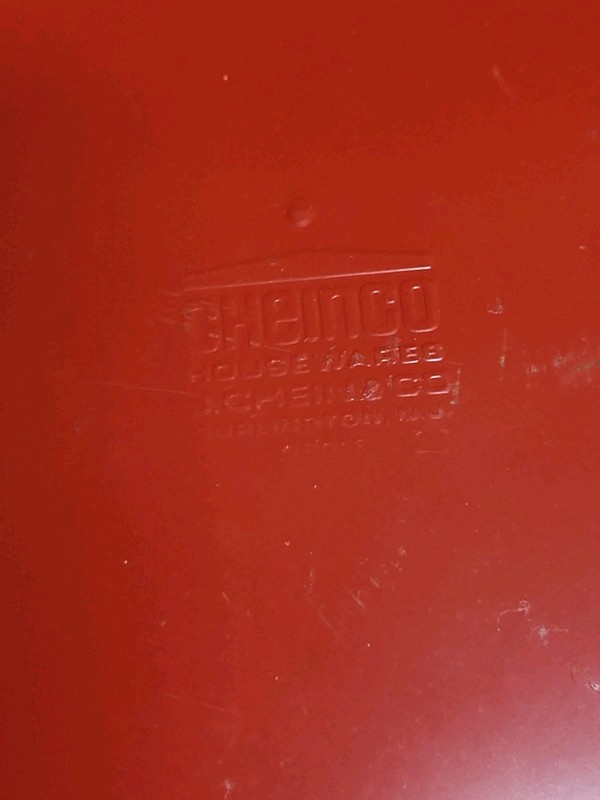 Vintage Cheinco Snoopy Dog House Charlie Brown Metal Garbage Can, 16" Circa 1970 gallery
