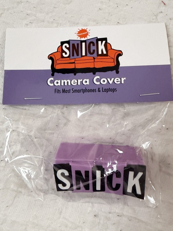 SNICK Privacy Camera Cover Nick Box Spring 2022 Nickelodeon Exclusive New RARE