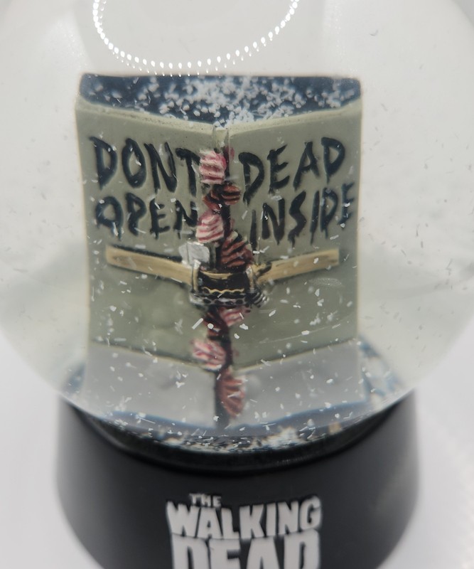 AMC The Walking Dead Supply Drop "Don't Open Dead Inside" Snow Globe