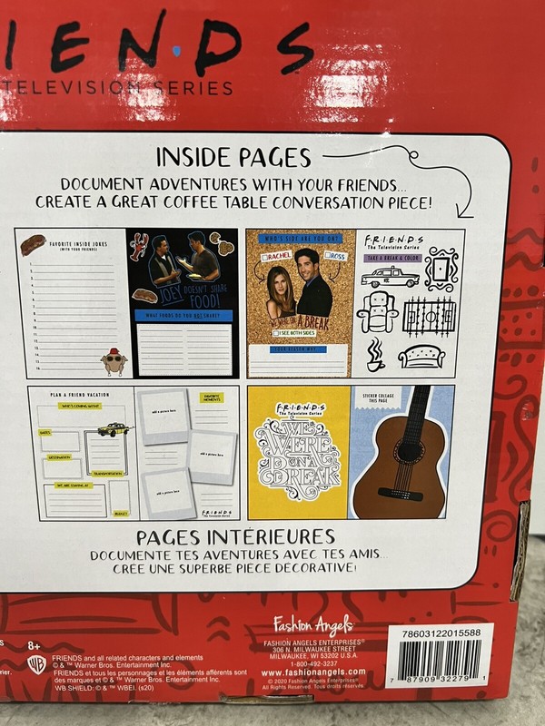 Friends TV Series Journaling Between Friends w/ Stickers & Bookmark! QTY 6 - NIB gallery