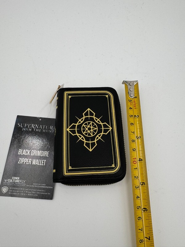 Culturefly Women of Supernatural SPN Black Grimoire Zippered Wallet NWT gallery