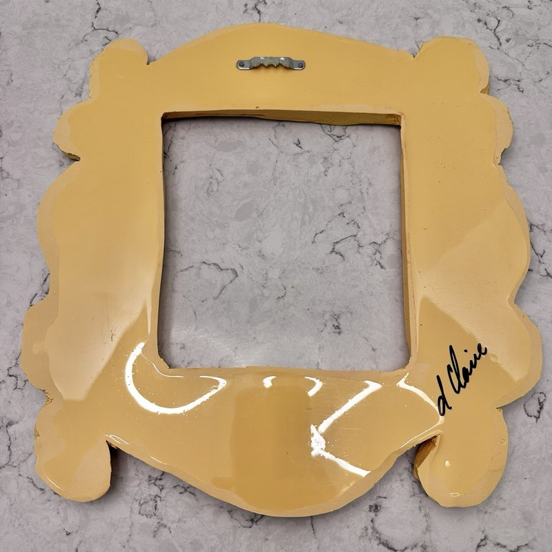 Vintage Y2K Friends Peephole Frame Handmade Yellow Door Wall Hanging Iconic gallery