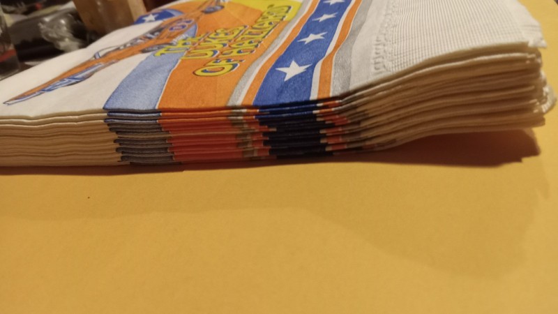 Mint Condition Vintage Dukes of Hazzard 1981 Napkins•Highly Collectible• 14 Lot gallery