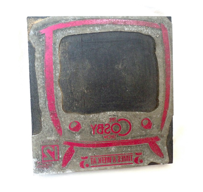 The Cosby Show Vintage Letterpress Printing Block Bill Television Advertising