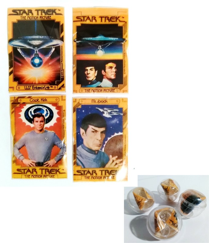 Original 1979 Star Trek: The Motion Picture (TMP) Window Decal Set of 4 in Tube
