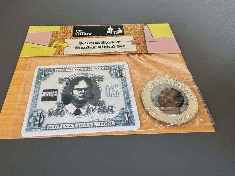 The Office Culturefly Exclusive Dwight Schrute Buck & Stanley Nickel Set 2020 gallery