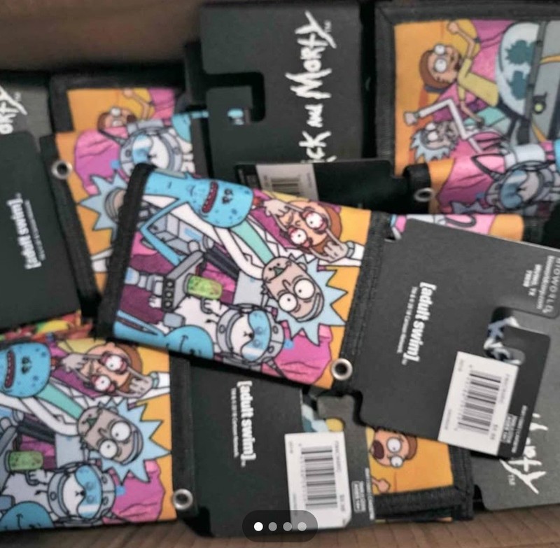 Rick and Morty Bio World Nylon Style Wallet Brand New
